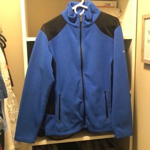 Columbia Blue Fleece Jacket Size Large